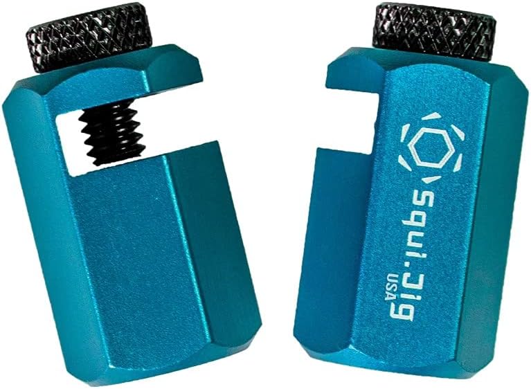 Tall Stair Gauges for Layout Framing Square Attachment Rip Guide Speed Square Jigs Made in USA (Blue)