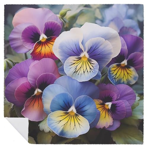 Servilletas de Tela Estampadas Pansy Perfection 2 Pzas miniatura 6