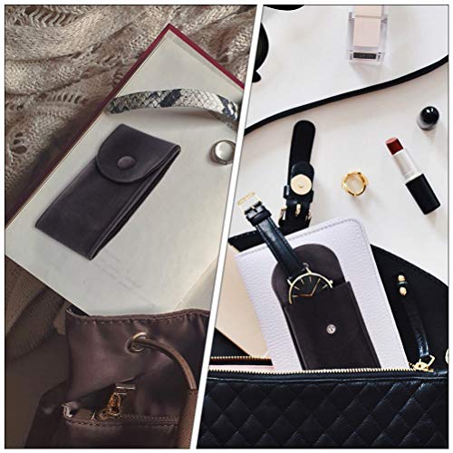 ULTECHNOVO 2Pcs Assistir Relógio Organizador Saco Caso De Armazenamento Portátil Cinza Escuro