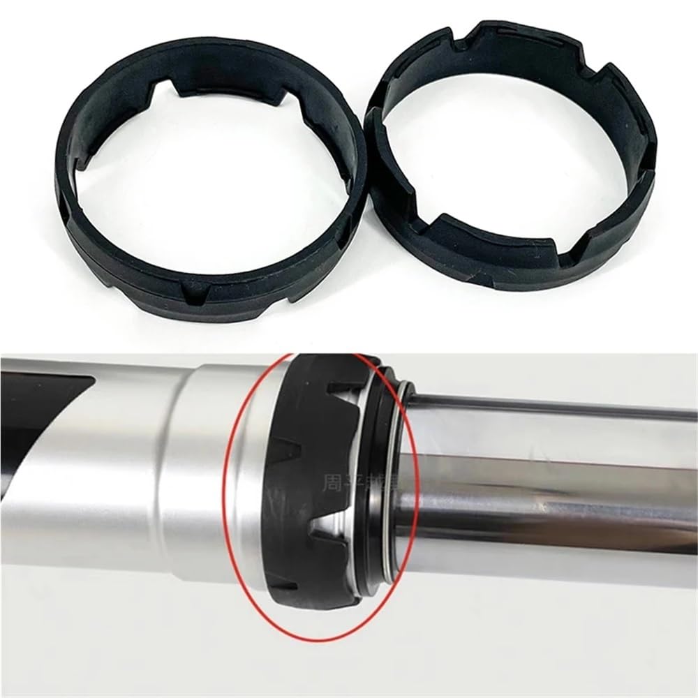 Uniwersalne akcesoria motocyklowe amortyzator przedni widelec podkładka przeciwzużyciowa pierścień ochronny pasuje do KTM SX SXF EXC XC SMR 125-690(1 pair red)
