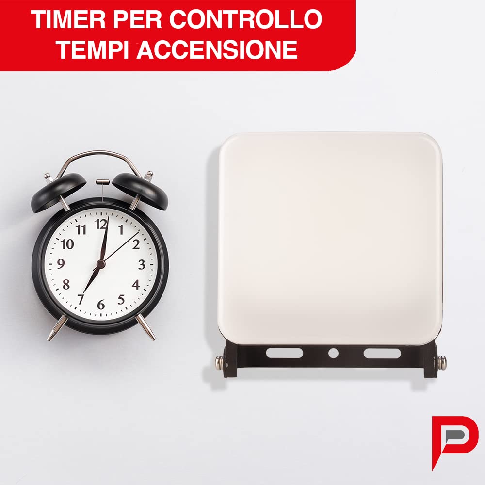 Poly Pool PP3143 - Proiettore Wi-Fi da Esterno LED 24W - Faro Luce Variabile RGB+CW Dimmerabile - Con Dissipatore di Calore e Staffa in Alluminio - SMART