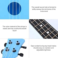 Ukulélé 21″ Ukulele Open Tuning Key Head élastique et flexible Qualité sonore douce pour les femmes pour l’école pour les hommes pour la famille - Les Beatles, Paul McCartney, John Lennon, RIngo Starr, George Harrison Ukulélé 21" Ukulele Open Tuning Key Head élastique et flexible Qualité sonore douce pour les femmes pour l'école pour les hommes pour la famille – Image 2