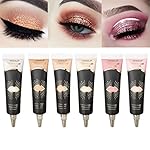 Eyeshadow Primer,Eye Primer,Makeup Primer Long Lasting Cream Eyeshadow Base,Primer Face Makeup,Full Coverage Waterproof Concealer 1 Pens-0.40 fl oz (02_MEDIUM) - Image 2