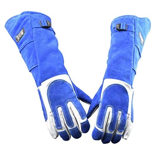23.6IN Animal Handling Gloves- Best Scratch/Bite Resistant Protective Gloves, Feed Gloves for Dog,Cat Scratch,Bird Handling Falcon Gloves Grabbing,Reptile Squirrel Snake Bite,Long Welding Gloves