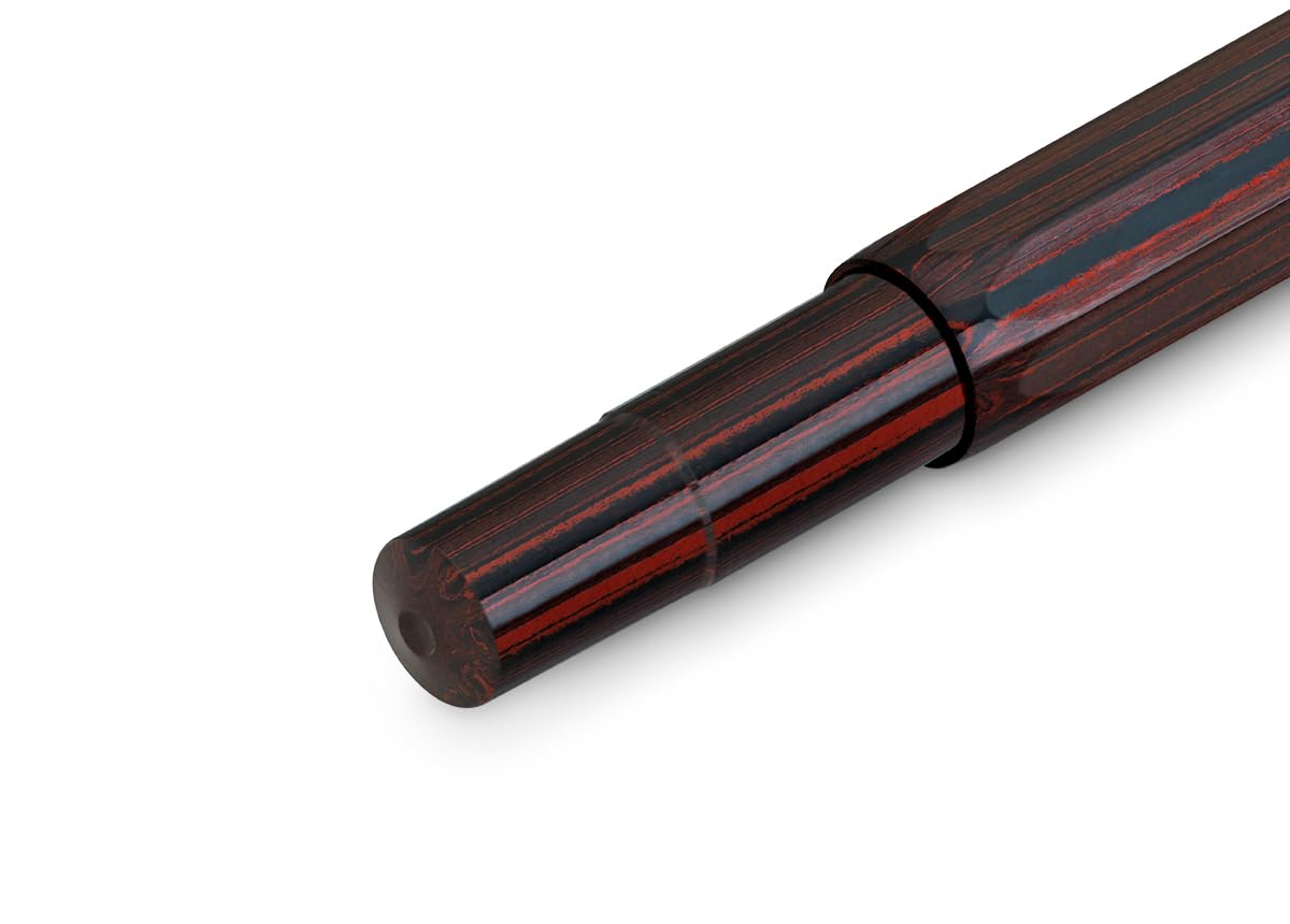 Kaweco EBONIT SPORT Füllhalter I Exklusiver Füllfederhalter für Tintenpatronen mit hochwertiger Feder inkl. Retro Faltbox und 10er Pack Tintenbox I Füller Länge 13cm I Federbreite: F (Fein)