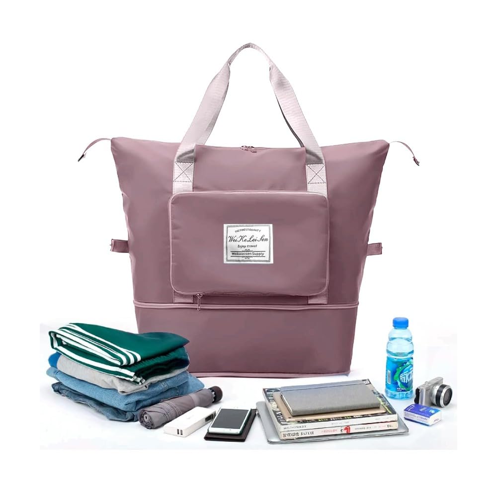 Large Capacity Folding Travel Bag Lightweight Waterproof Carry Luggage Bag Travel Duffle Handbags Travelling Bag for Women and Men (Assorted Colors)-image-49