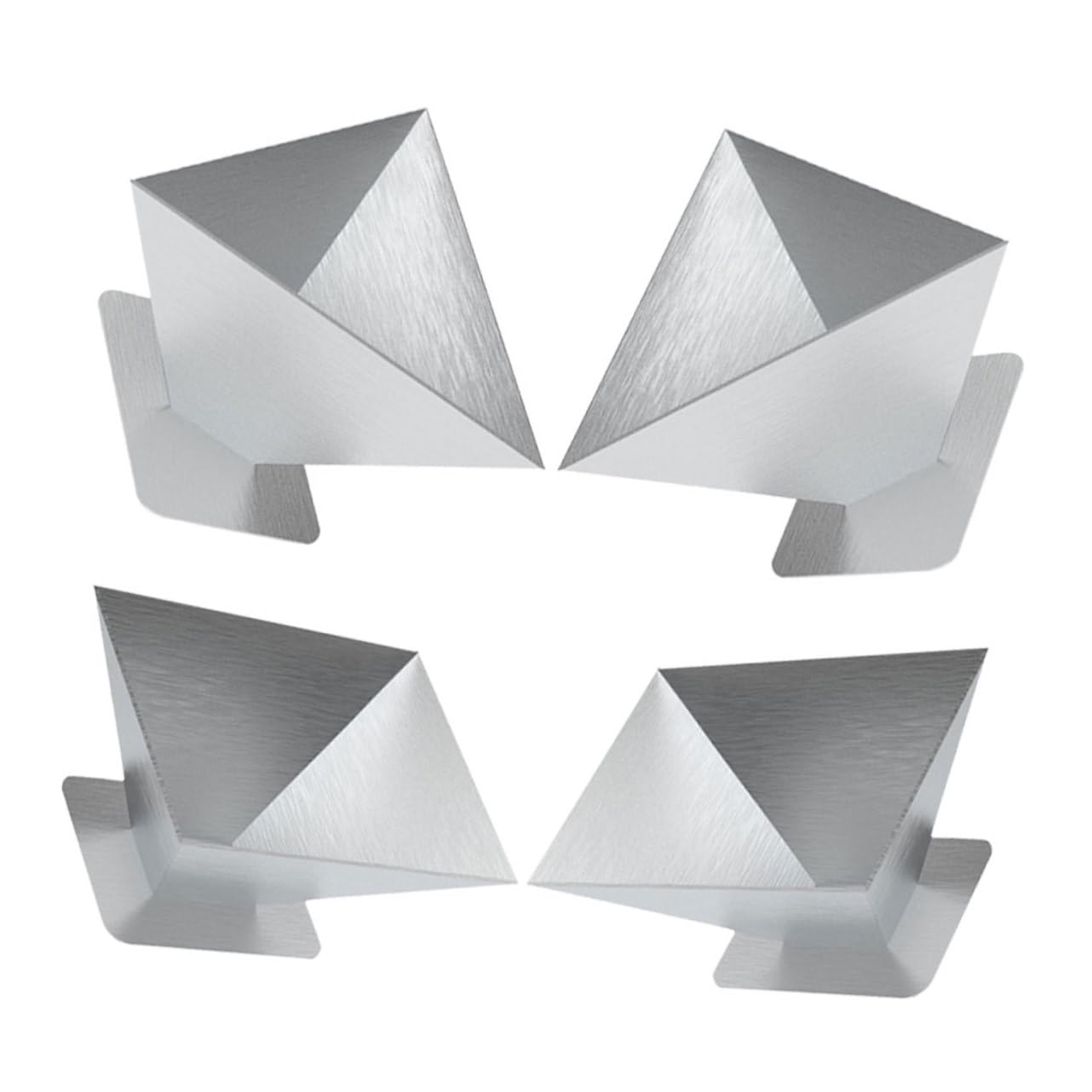 BESTYASH 4pcs Stainless Steel Rice Dumpling Molds Pyramid Shaper for Dragon Boat Festival Kitchen Tool for Homemade Rice Dumplings Easy to Use