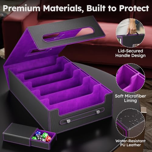 Image of Trading Card Storage Box, 4300+ MTG Deck Box with Magnetic Lid