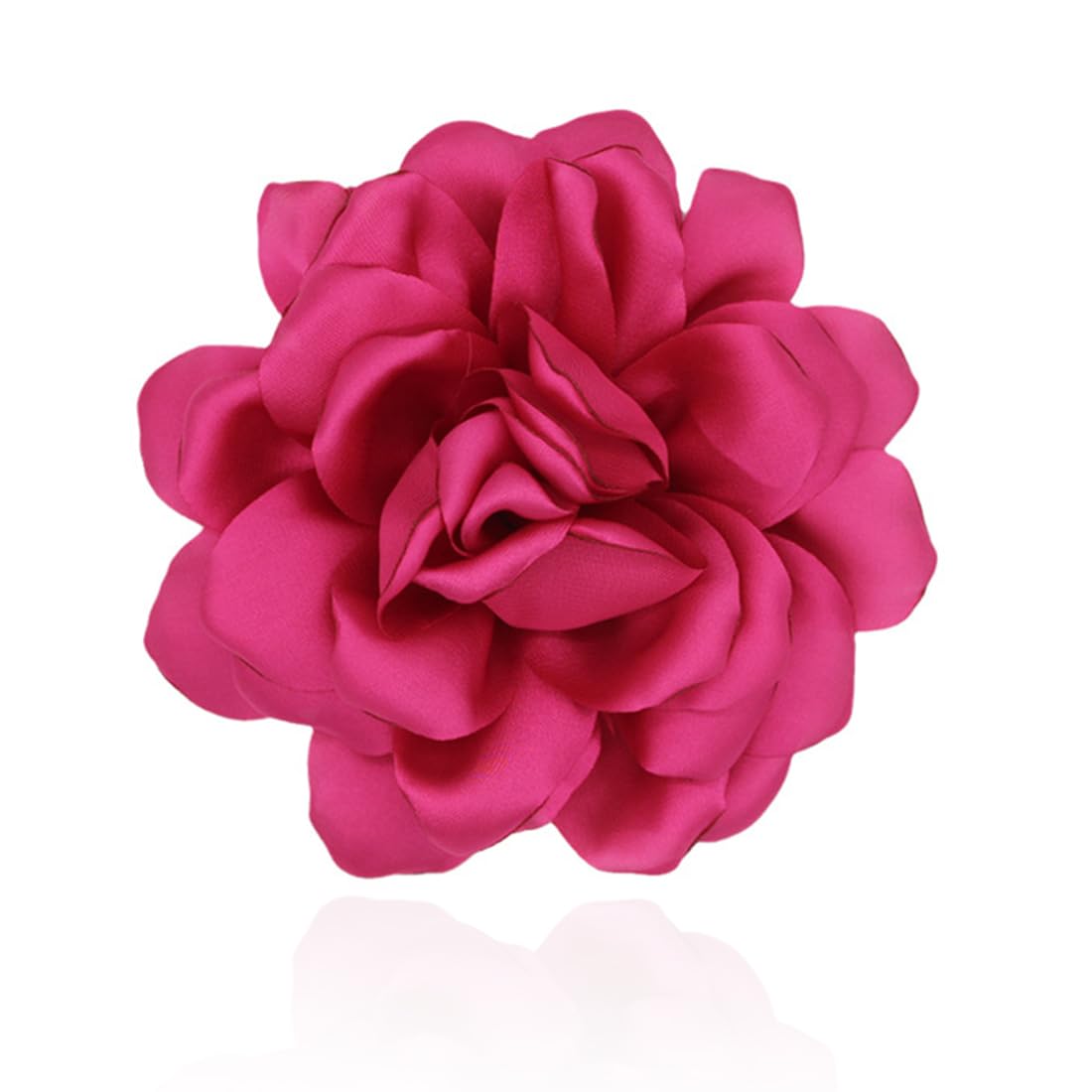 Broches Para Ropa Mujer, Broche De Flor De Rosa, Flores Para Vestidos De Fiesta, Grande, Pinza Para El Pelo, Horquilla Con Flor, Elegante Broche De Solapa Floral Para Boda, Fiesta,Baile(Negro) — view 10