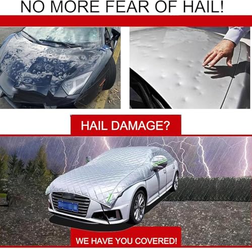 Image of Hail Protector Car Cover, Padded Car Cover for Hail Protection for SUV /Sedan /Hatchback(White,SUV)