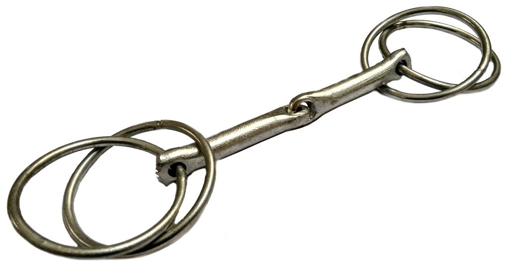 Sollar's Horse Snaffle Bits (Silver, Large), 1 Piece