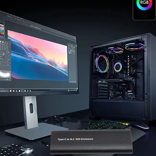 Caja Externa para SSD M.2 NVME USB C 10Gbps Aluminio miniatura 3