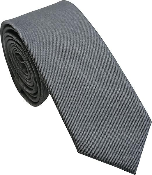 Image of Young Arrow Premium Microfiber Matte Finish Necktie for Men - Solid Formal Tie for Office, Wedding, Party, Groom & Groomsmen