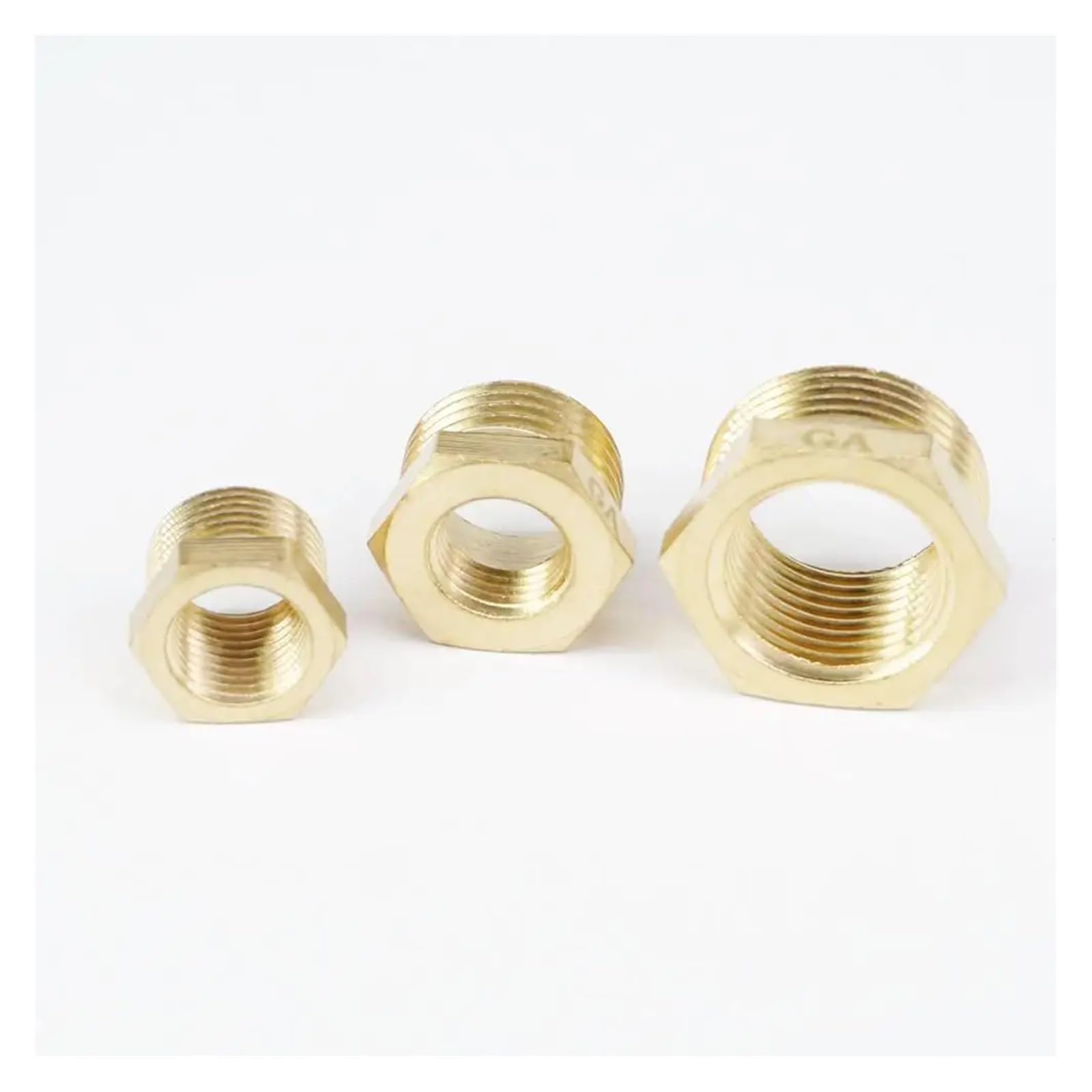 MQXFCZUX 2pc 1/4" BSP Female -M16x1.5 Male Brass Reducer Reducing Fitting Gas Water Fuel Pressure Gauge