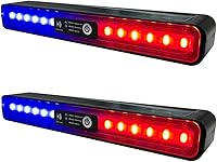 Vista 1 de Aolyty Luces solares para exteriores, 3 modos de iluminación, luces estroboscópicas solares IP65, impermeables, luces de advertencia solares