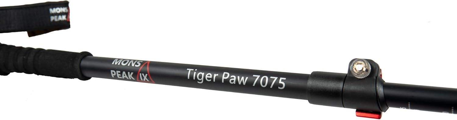 Tiger Paw 7075 Trekking Poles for Hiking, Trekking, Walking, Snowshoeing - Cork Grip, Collapsible, Adjustable, Telescoping Lightweight