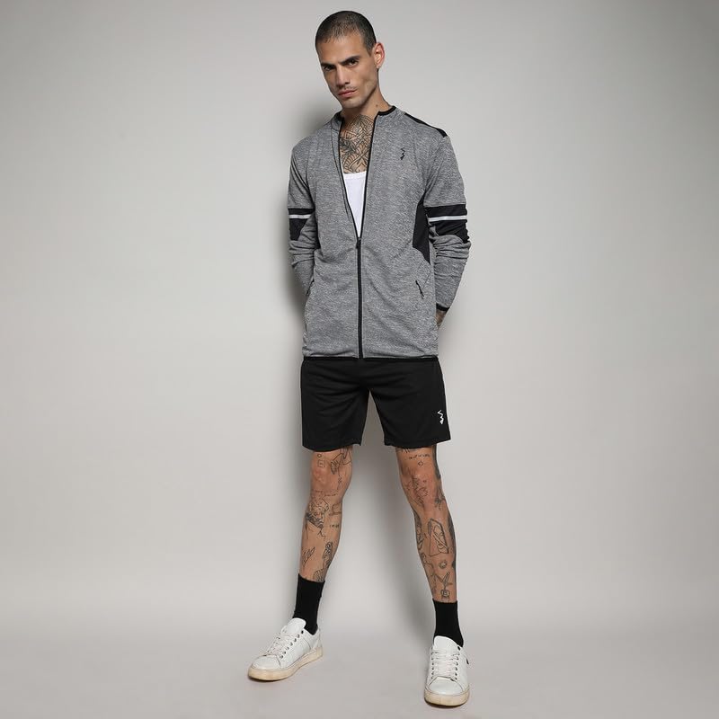 Image of CAHOOT Men's Jacket With Insert Pocket For Casual Wear | Hooded Neck | Long Sleeve | Zipper Closure | Polyester Jacket Crafted With Comfort Fit For Everyday Wear
