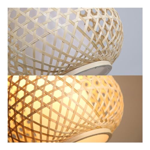Lustre bambou fait main suspension rustique haut de gamme - 2