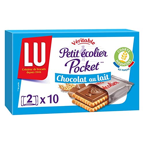Pe Ecolier - Bolsa de chocolate con leche (250 g, 4 unidades)