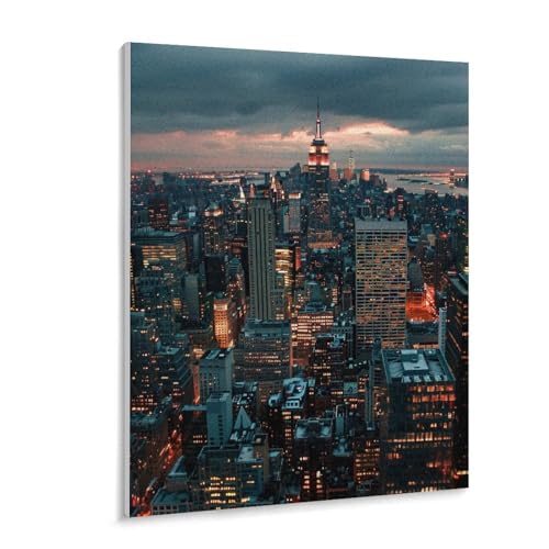 数字油絵 ラッセン 賑やかな大都市の夜景 デジタル油絵 数字キットによる絵画 DIY絵 手塗り 魅力的な都市景観 数字キット塗り絵 壁飾り ホーム オフィス装飾 数字塗り絵 手工芸 初心者 大人 子供 贈り物 40×50cm