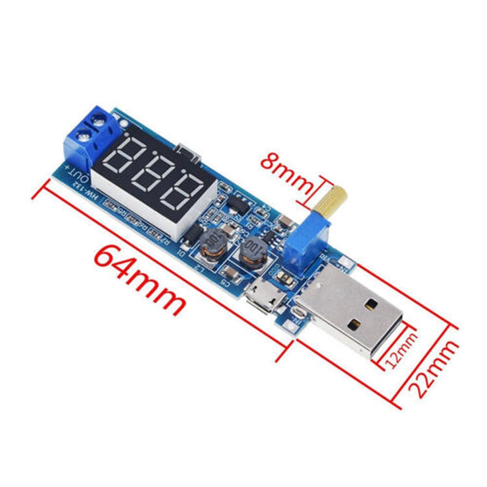 Trasformatore di tensione USB DC Boost Module StepUp regolatore di tensione per Arduino Pi, da 5 V a 3,3 V 9 V 12 V 24 V