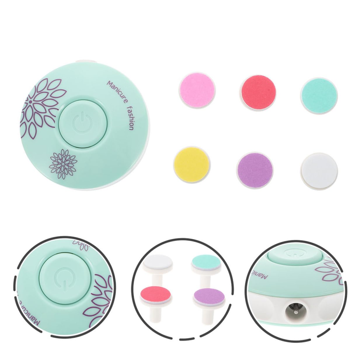 VICASKY 4juegos Uñas Eléctrica Para Bebés y Adultos Cortaúñas Silencioso y Seguro Diseño Ergonómico