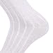 EnerWear Men's Classics Dress Flat Knit Crew Socks Pack of 6 (One Size Fit Most, Khaki)