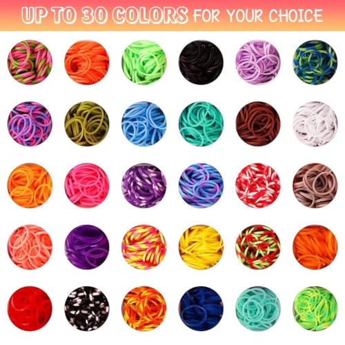 Image of DARK MAGISTER Kids Bracelet Making Kit with Colorful Beads, Rubber Bands, Charms and Tools - DIY Jewelry Craft Box for Children (Rubberband Art Kit)