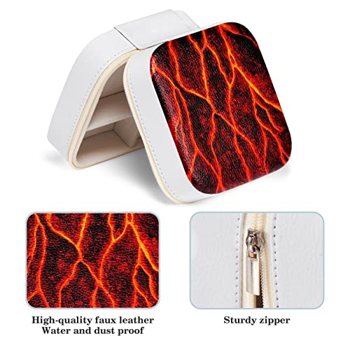 Boîte à bijoux rangement colliers emmêlés magma lava