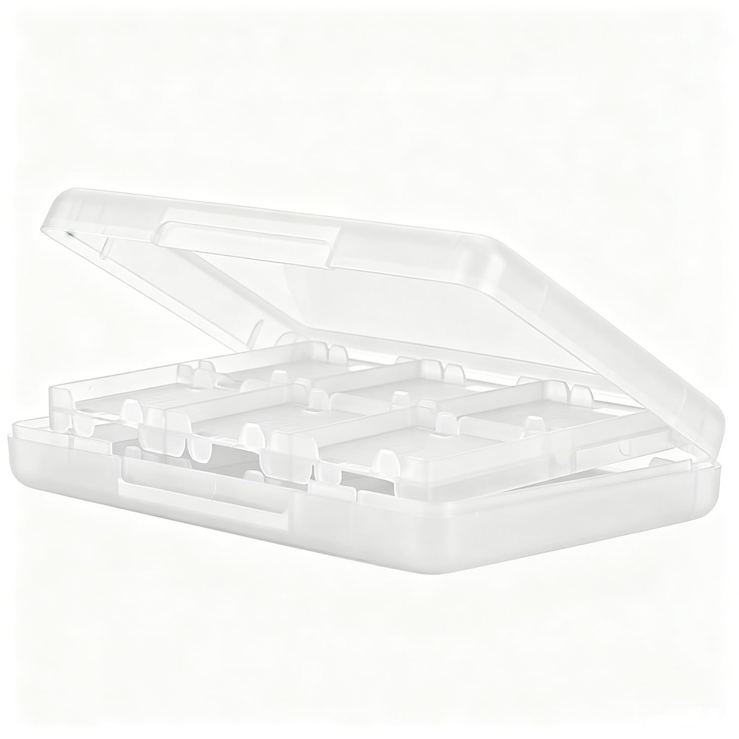 KlsyChry 28 en 1 Caja de Cartucho con Soporte para Tarjeta de Juego para Juegos Nintendo DS 3DS (Blanco)