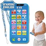ZEENKIND Bilingual Spanish English Baby Toy Cell Phone | Interactive Learning Play Phone for Kids,...