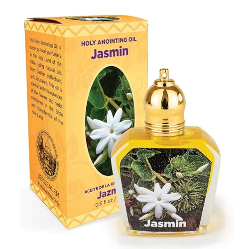 Jasmine Holy Land Anointing Oil from Israel, 1/2 oz Roller