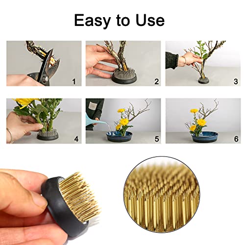 3 Pieces Flower Holder Floral Flower Arranger Metal Flower Pin Holder Japanese Flower Arrangement Fixed Tools For Plant Fixation,Flower Arrangement #TOP2