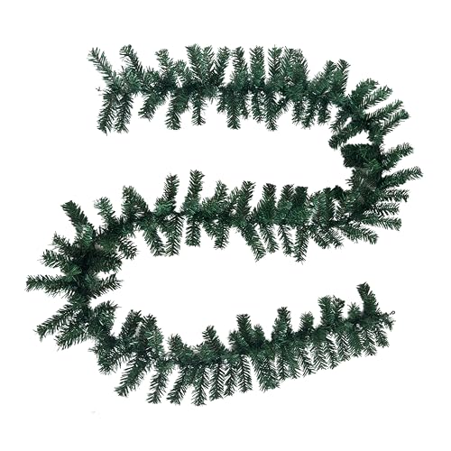 PrimoLiving künstliche Tannengirlande 500 cm Tannengrün- Weihnachtsgirlande 5m grün Deko Girlande für Weihnachten Advent P-13069