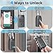 KENRONE Smart Key Lock Box, with Fingerprint,Tuya APP,Password and Emergency Key Unlocked Methods, APP Remote Control Unlocking,Safe for Outdoor House Keys
