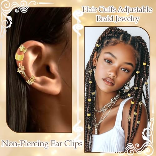 Accesorios de cabello en metal dorado, 40 piezas miniatura 5