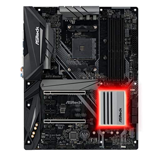 ASRock X470 Master SLI AMD X470 Socket AM4 ATX, Nero