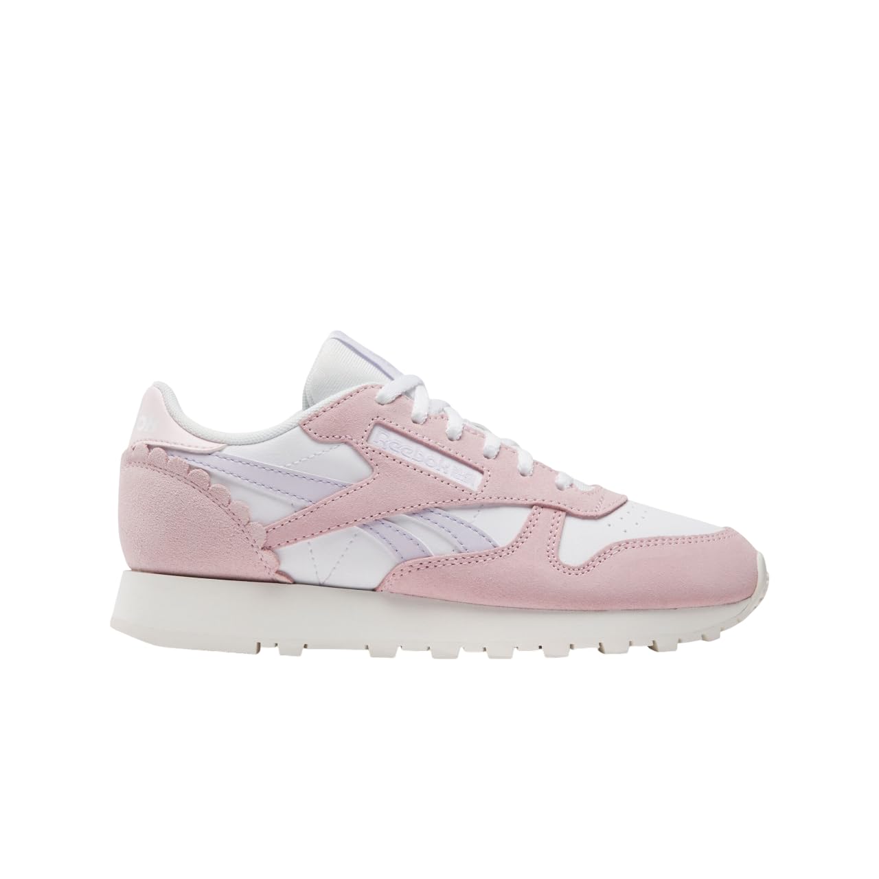 Reebok Classic Leather Girls &amp; Boys Shoes for Kids, Toddler, Little Kid or Big Kid Sneakers, FTWR White/Frosted Berry/Chalk, 11 Little Kid