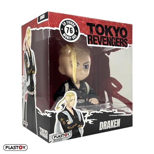Plastoy, Salvadanaio Tokyo Revengers Draken Ken Ryugugi, 14 Cm, Pvc - 4