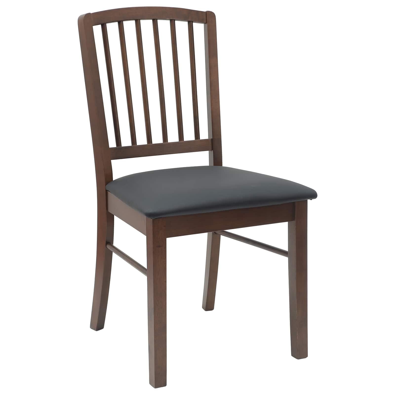 Chaises de Salle à Manger 2 pc Bois de Caoutchouc Massif