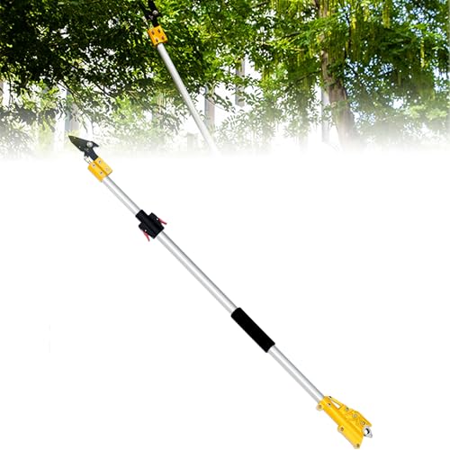 high Branch Saw, Pole Saw Loppers with Lightweight Aluminum Extendable Handle for Precision Gardening Shears 1.9-2.8m(1.9 2.8m)