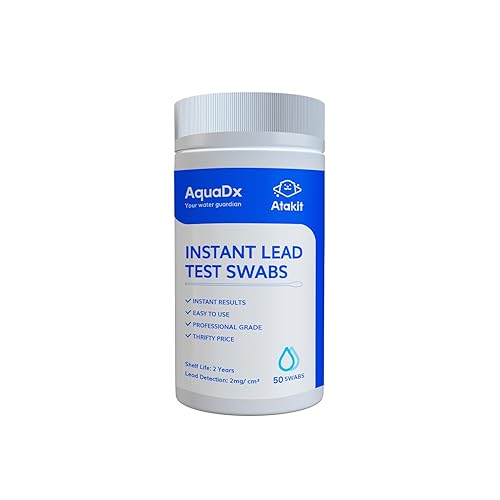 ATAKIT - Kit de prueba de plomo instantánea, paquete económico, hisopos de prueba rápida de superficie de plomo (50 piezas) - Uso en platos de