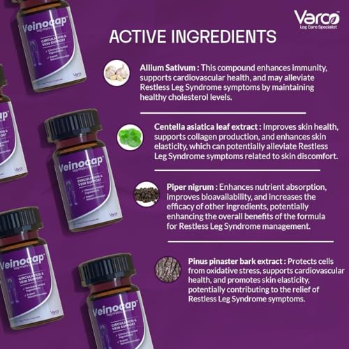 Image of VARCO LEG CARE TOPICAL PHYTO OIL Therapeutic Oil(60ml) with 60Veg Phyto Capsules for Standardized Leg Veins, Leg Pain, Capillary Health & Blood Circulation with High Efficacy|Horse Chestnut, Grapeseed