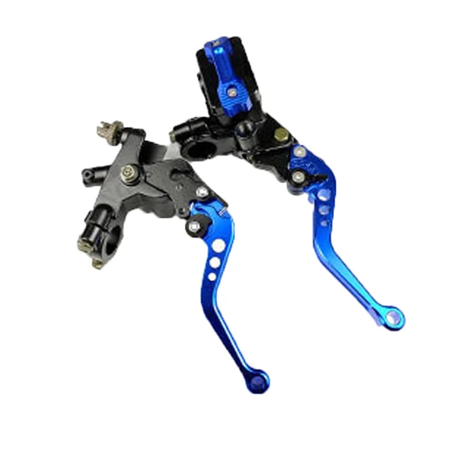 Poayuewr Blue Rear Brake Pump Motorcyclists Hydraulic Master Cylinder Brake Clutch Pump Lever Universal Fit For Yam&Aha Motorcycle Items