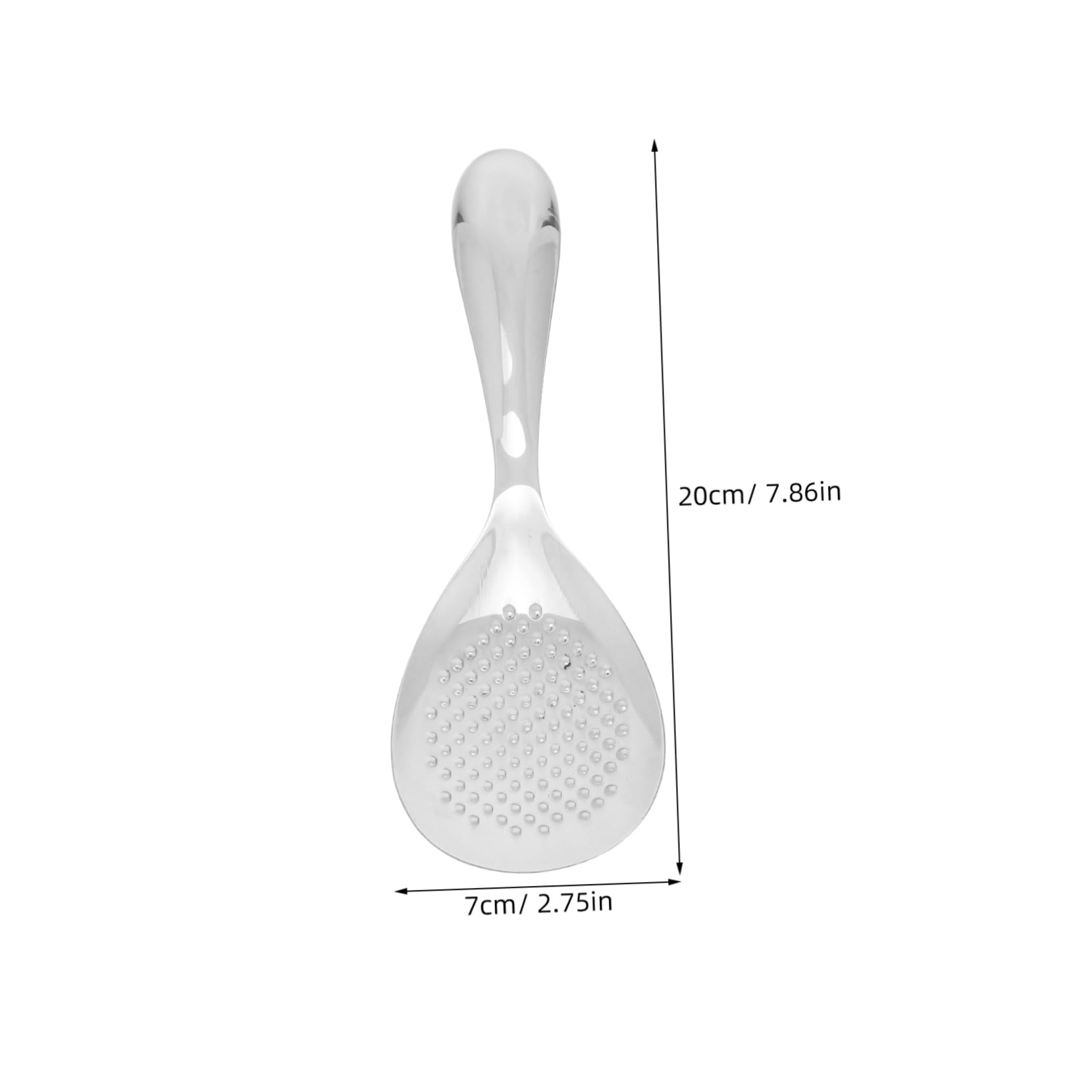 Cabilock Stainless Steel Rice Paddle Spoon Non Stick Serving Utensil with Comfortable Grip for Rice Salads and More Easy to Clean Stainless Steel Kitchen Tool