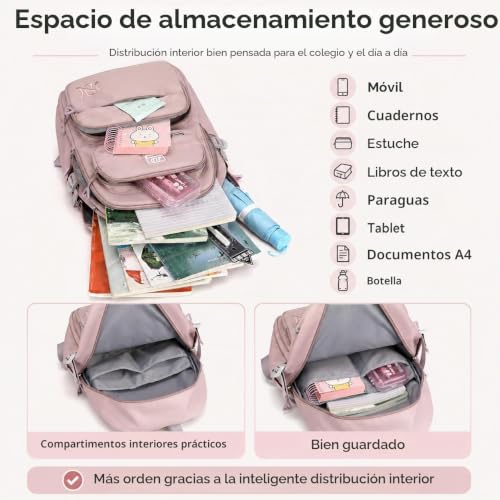 Mochilas impermeables JANSBEN 30L con multi-bolsillo para jóvenes 5