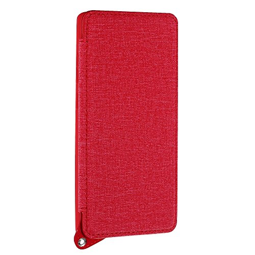 Gozing Etui Portefeuille Galaxy Note 8, Folio Étui Portefeuille Rabattable Housse de Protection pour Galaxy Note 8 2017, avec 3 emplacements pour Cartes et béquille -Rouge