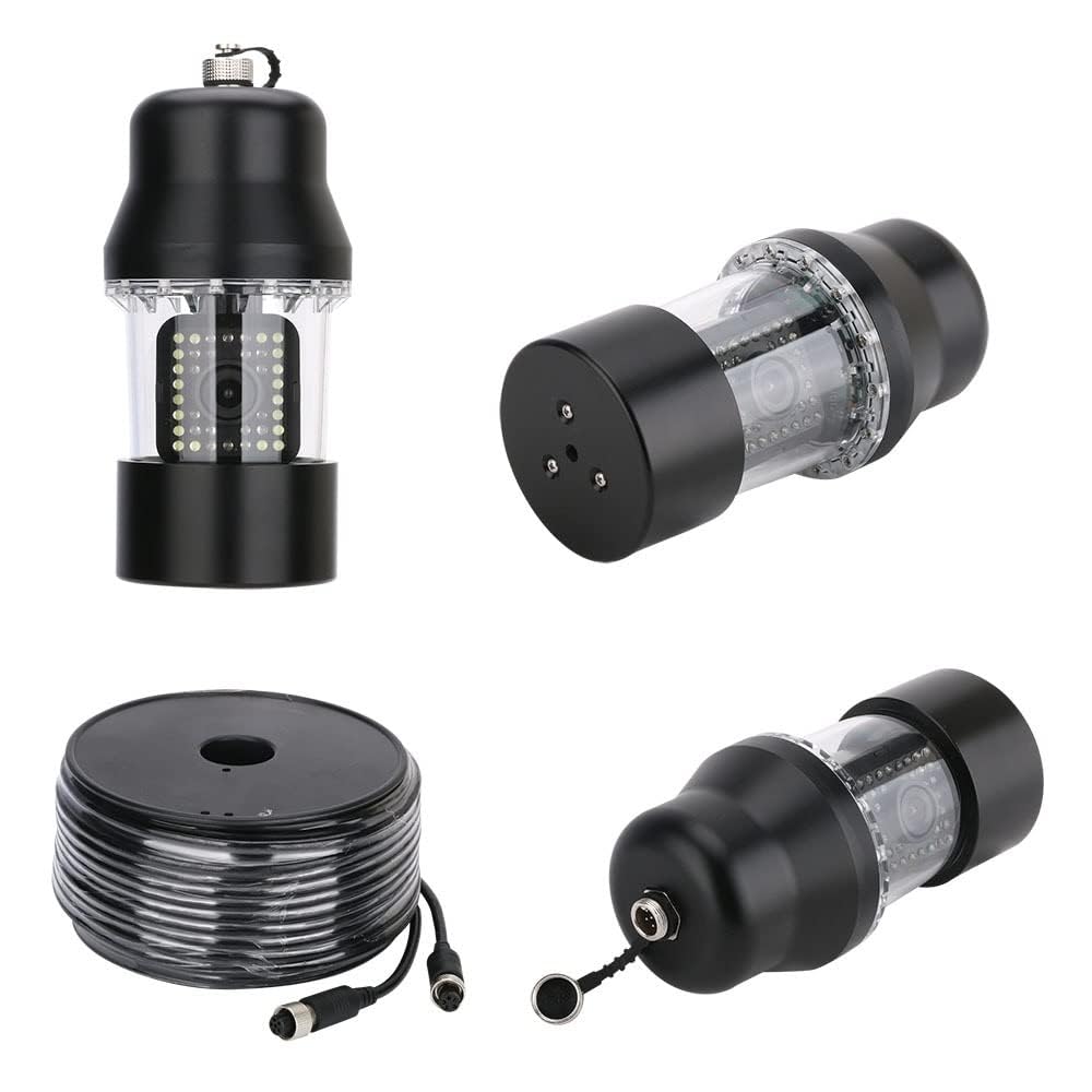 Caméra de pêche sous-marine – Détecteur de poissons de 17,8 cm, étanche 1000TVL, LED IP68, réglable 38 LED, idéal pour la glace, le lac, la pêche en bateau, profondeur de 30 m