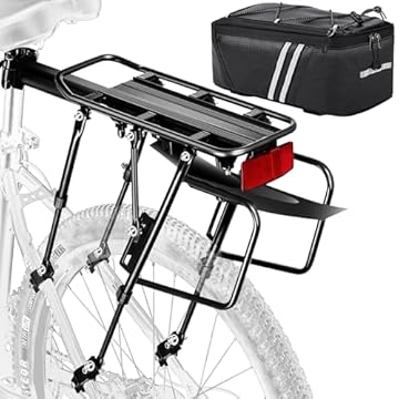 bike rack and bag