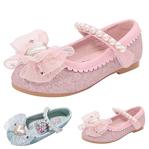Booties for Girls Toddler Girls Kids Sandals New Summer Fashion Little Girl Princess Sandals Children Bow Show Kids for (Pink, 12 Little Child)2
